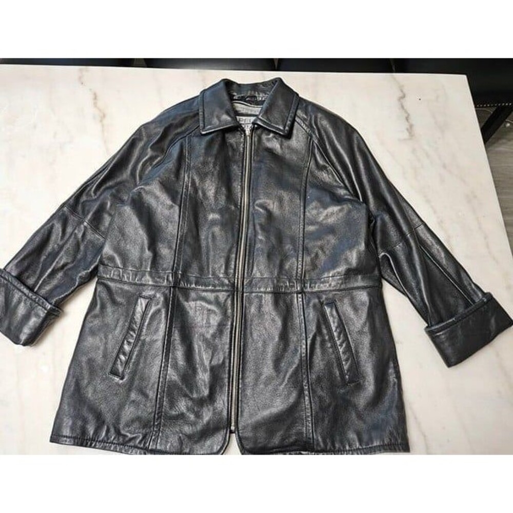 Vintage Pelle Studios Mens Vintage Leather Jacket, Size XL